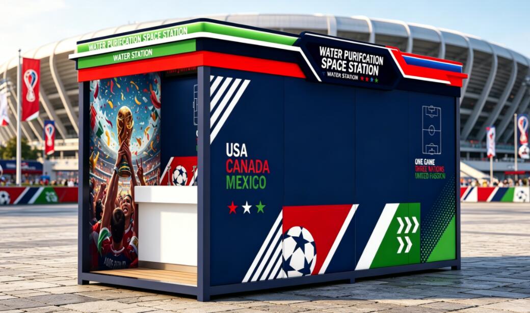 Trạm nước theo chủ đề World Cup – Định nghĩa lại việc cung cấp nước cho sân vận động?