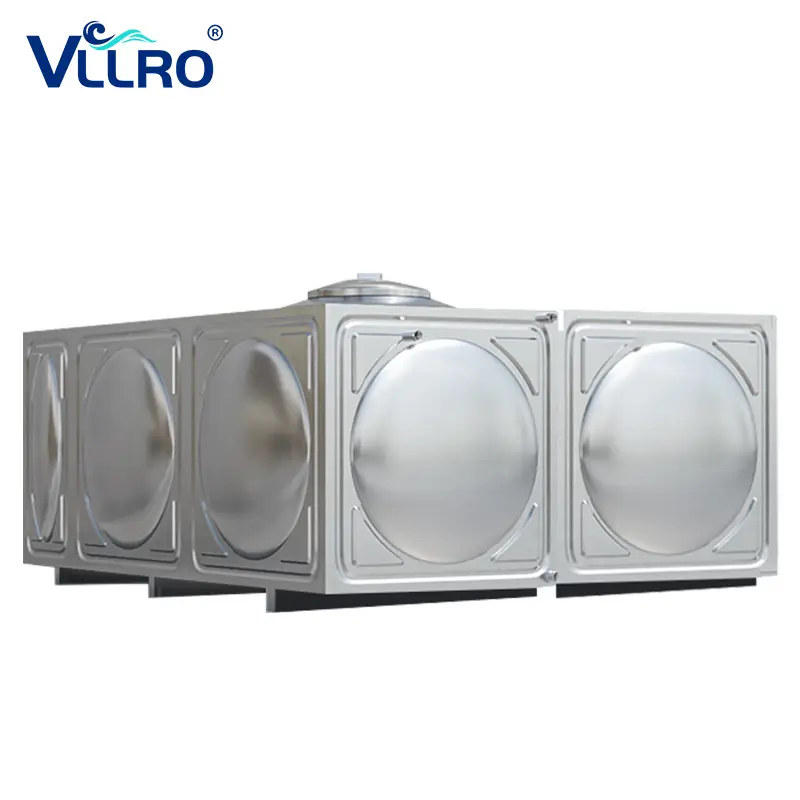 Bể nước hình chữ nhật bằng thép không gỉ